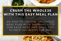 Seamless Whole30 Your Printable Meal Plan and Shopping Guide