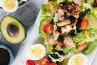 Ultimate Paleo Whole30 Cobb Salad with Zesty Balsamic Vinaigrette