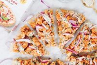 Healthy Paleo Gluten Free Dairy Free Buffalo Ranch Chicken Pizza