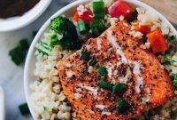 Wholesome Honey Ginger Salmon Bowls