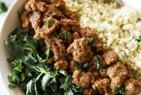 Effortless Paleo Keto Beef Curry Bowls