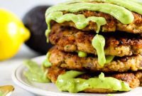 Unforgettable Salmon Patties with Zesty Green Sauce Paleo Whole30 Keto