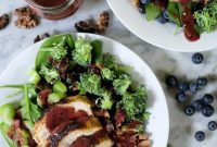 Wholesome Paleo Whole30 Spinach Blueberry Salad