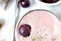 Decadent Paleo Chocolate Cherry Smoothie Dairy Free Sugar Free