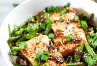 Teriyaki Glazed Salmon Bowls