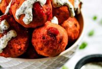 Effortless 30 Minute Buffalo Chicken Meatballs Keto Whole30 Approved