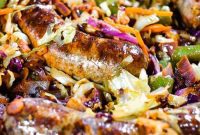 Delicious One-Pan Sausage and Cabbage Paleo Whole30 Keto Meal