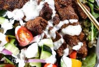 Paleo Whole30 Keto Beef Shawarma Bowl