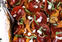 Clean Eating Pizza Spaghetti Bake