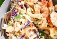 Paleo Keto Whole30 Cilantro Lime Shrimp Bowls