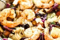 One-Pan Shrimp and Sausage Skillet (Paleo, Whole30 + Keto)