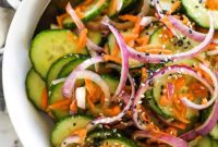 Asian Cucumber Salad for Paleo Whole30 and Keto