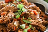 Easy Paleo Whole30 Keto Mexican Shredded Beef Instant Pot Slow Cooker