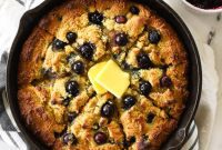 Golden Skillet Gluten-Free Blueberry Cornbread Bliss