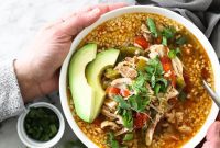 Easy Chicken Fajita Soup Slow Cooker and Instant Pot