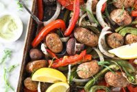 Delicious One-Pan Paleo Whole30 Italian Sausage and Peppers
