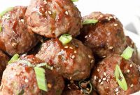 Sweet Heat Asian Pork Meatballs