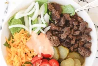Keto Deconstructed Big Mac Salad