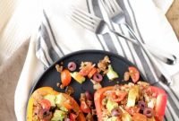 Savory Keto Whole30 Taco Stuffed Bell Peppers