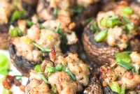 Effortless 5-Ingredient Keto Stuffed Mushroom Bites