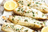 Golden Lemon Garlic Air Fryer Tilapia in Minutes
