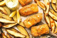 Perfectly Crispy Gluten Free Baked Fish and Chips