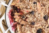 Wholesome Gluten-Free Apple Blackberry Crumble
