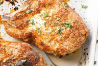 Effortless and Succulent Oven Baked Bone In Pork Chops