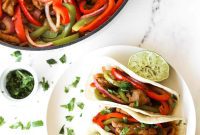 Zesty Skillet Chicken Fajita Tacos