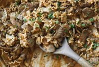 Speedy Creamy Beef Mushroom Skillet