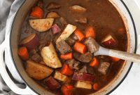Wine-Free Dutch Oven Beef Stew with Potatoes and Carrots