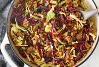 Effortless 25 Minute Ground Pork and Cabbage Skillet