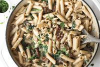 Love at First Bite: Speedy Chicken Penne with Spinach