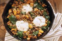 Hearty Paleo Whole30 Butternut Squash Breakfast Skillet
