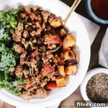 Rosemary Sausage and Sweet Potato Hash