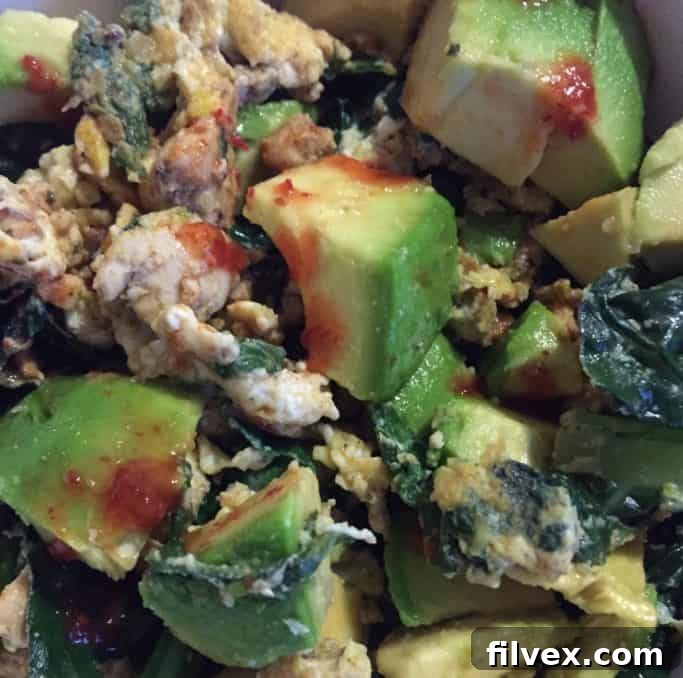 QUICK BREAKFAST SCRAMBLE – A wholesome and easy breakfast idea.