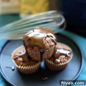Paleo Banana Caramel Muffins