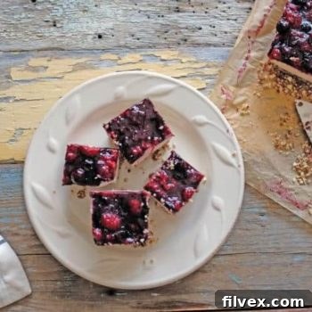 Paleo Berry Lemon Bars