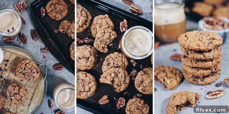 These Paleo chocolate chip pecan cookies are the perfect combo of salty and sweet, and easily a crowd pleaser! Gluten-Free + Dairy-Free. | realsimplegood.com