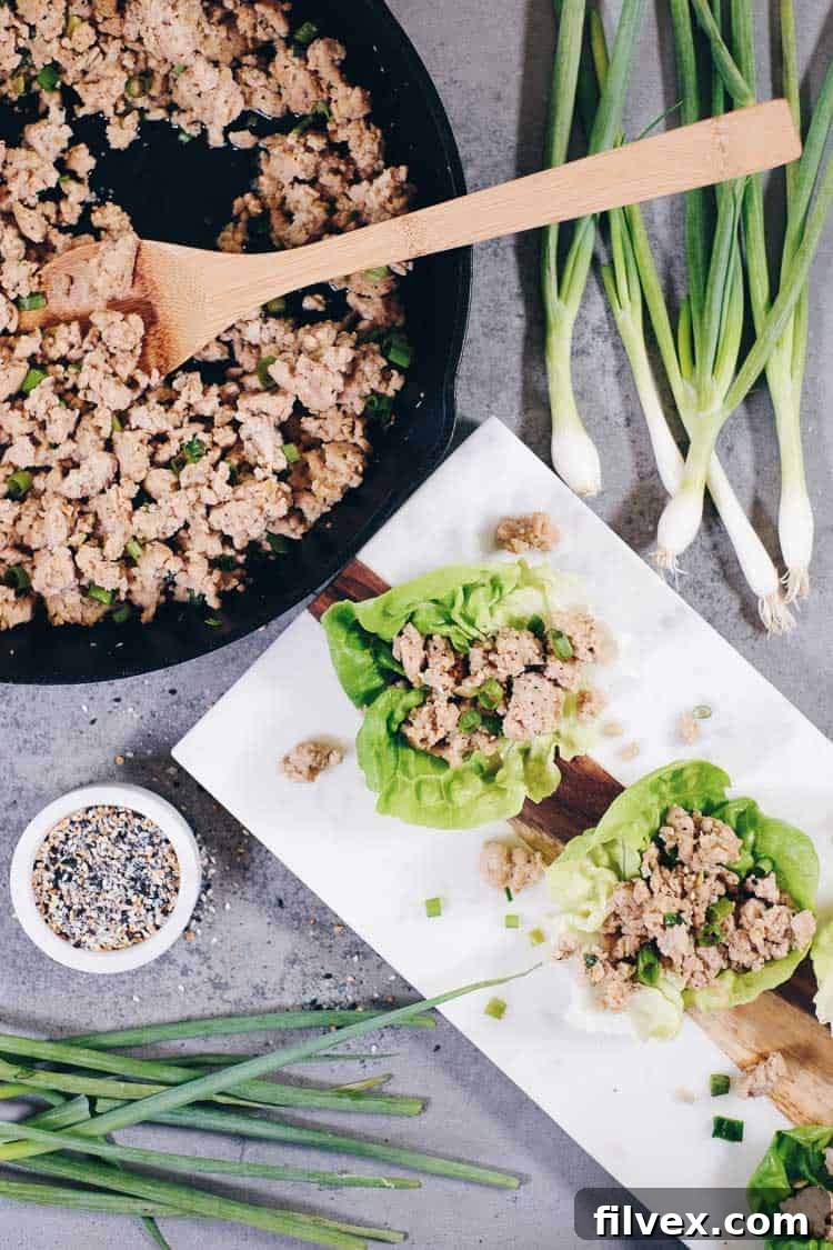 Healthy Teriyaki Chicken Lettuce Wraps - a quick, easy, and delicious Paleo, Gluten-Free, Soy-Free, and Refined Sugar-Free dinner idea. | realsimplegood.com