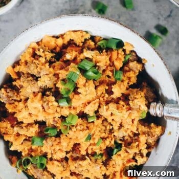 Sweet Potato Pork Fried Rice (Paleo + Whole30)