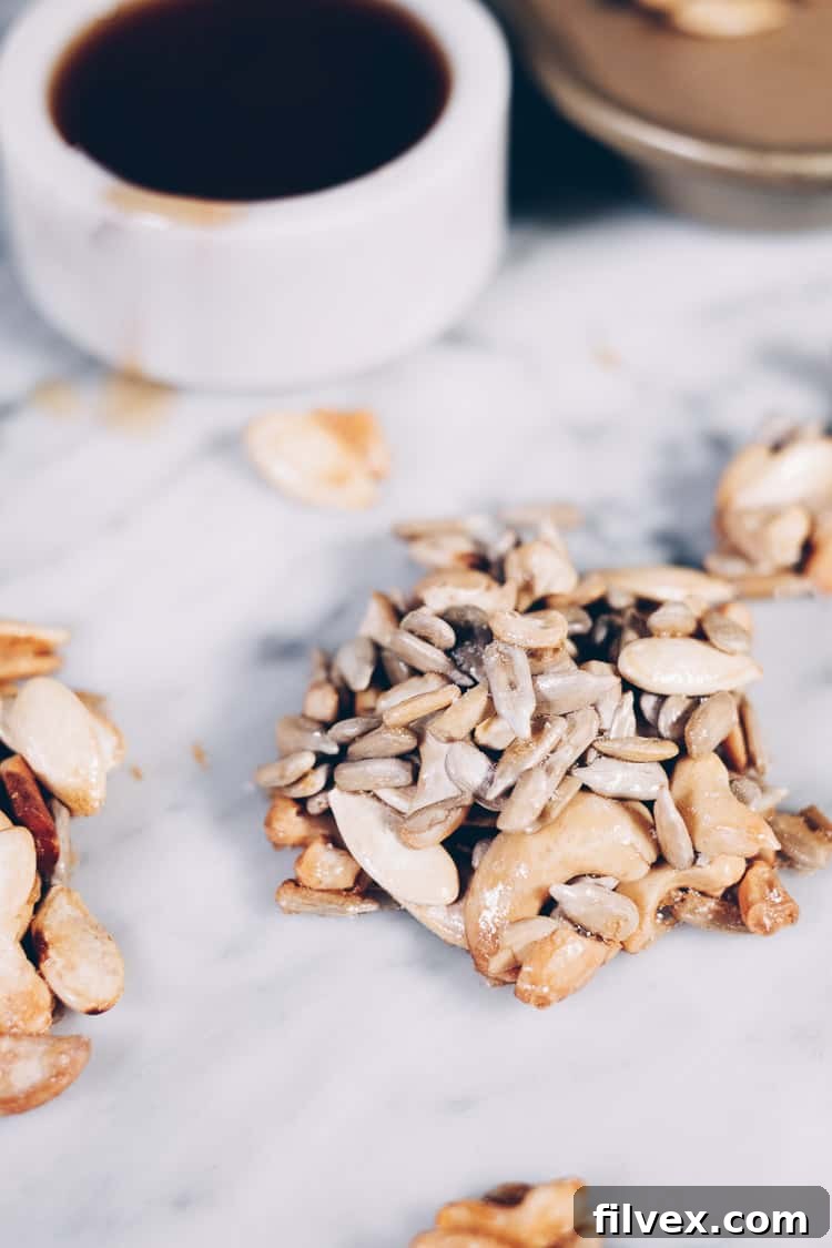 Indulge in the harmonious blend of salty and sweet with these irresistible Paleo Maple Vanilla Clusters. Crafted with wholesome ingredients and free from refined sugar. #paleo #paleotreats #refinedsugarfree #cleantreats | realsimplegood.com