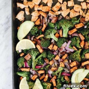 Close-up of the finished Chicken Sweet Potato Bake
