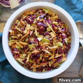 Paleo Coleslaw with Apples and Bacon recipe image