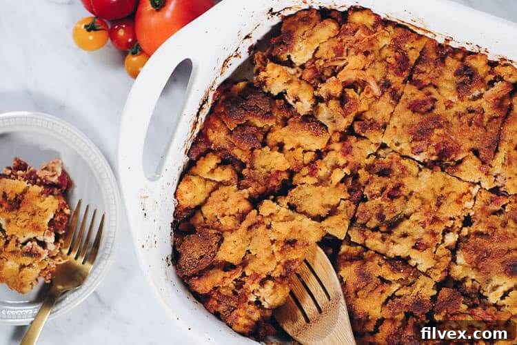 Image of a healthy chicken casserole for meal prep.