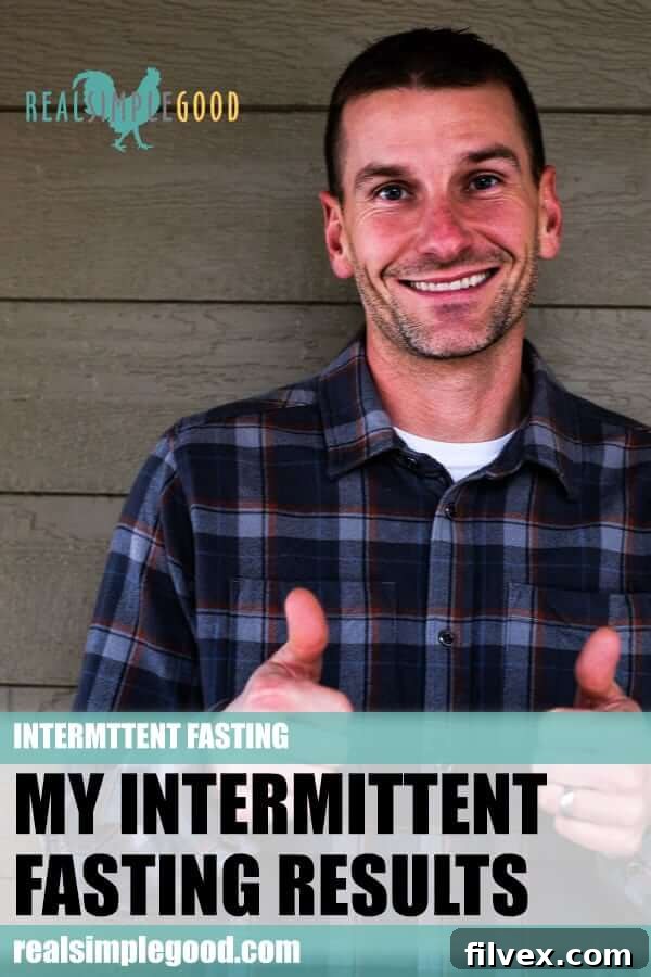 Man smiling with two thumbs up, expressing satisfaction and success with intermittent fasting.