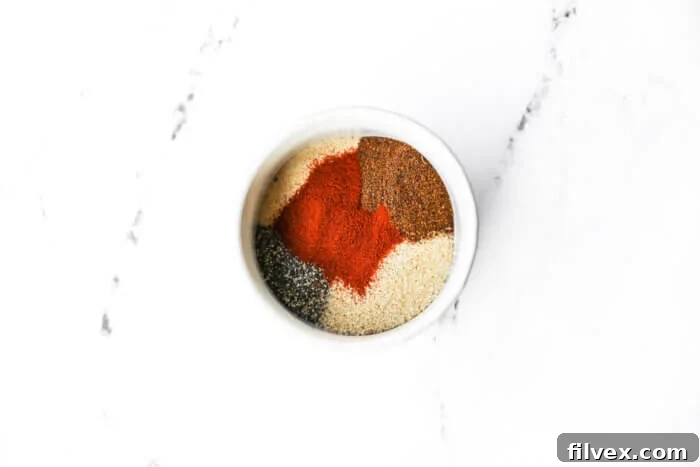 Pulled pork seasoning mix in a ramekin