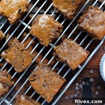 Delicious Paleo Pumpkin Blondies, ready to be baked into a delightful fall treat.