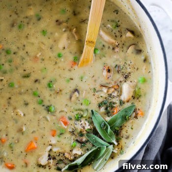 Chicken Pot Pie Soup (Paleo, Whole30 + Dairy-free)