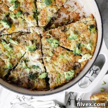 Keto Frittata with Sausage and Vegetables